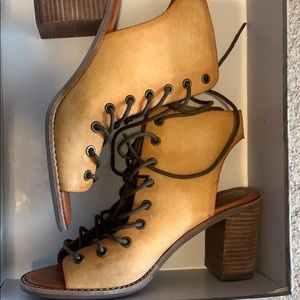 Chunky, strappy Free People heels